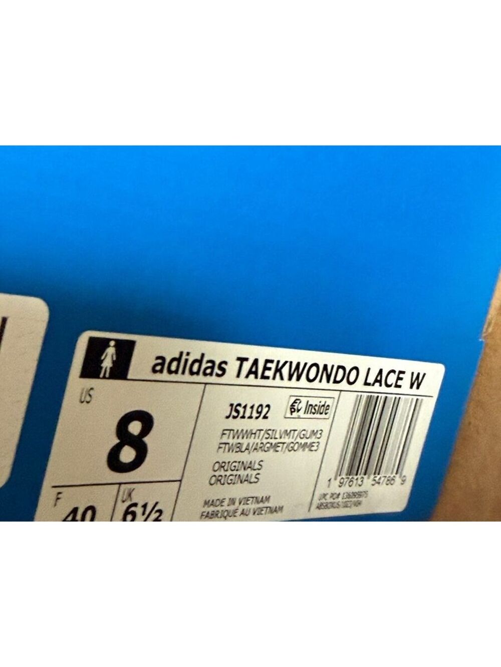 Adidas Taekwondo Lace W White and Silver Sneakers Size 8 US - Picture 15 of 15